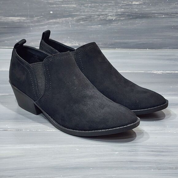 Style&co Raniaa Booties Black Block Heel Ankle Boots 5 M - Picture 1 of 10